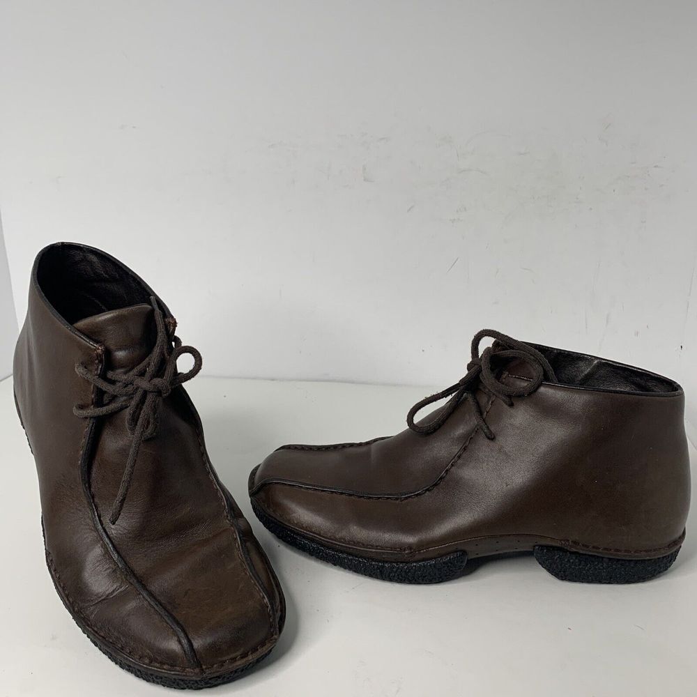 Merrell Mens Metro Gnome Chukka‎ Dark Coffee Boots Sz 10 Hiking Leather EUC